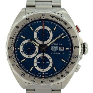 Tag Heuer 44mm Men's Formula 1 Automatic Chronograph Blue Dial Watch- CAZ2015!